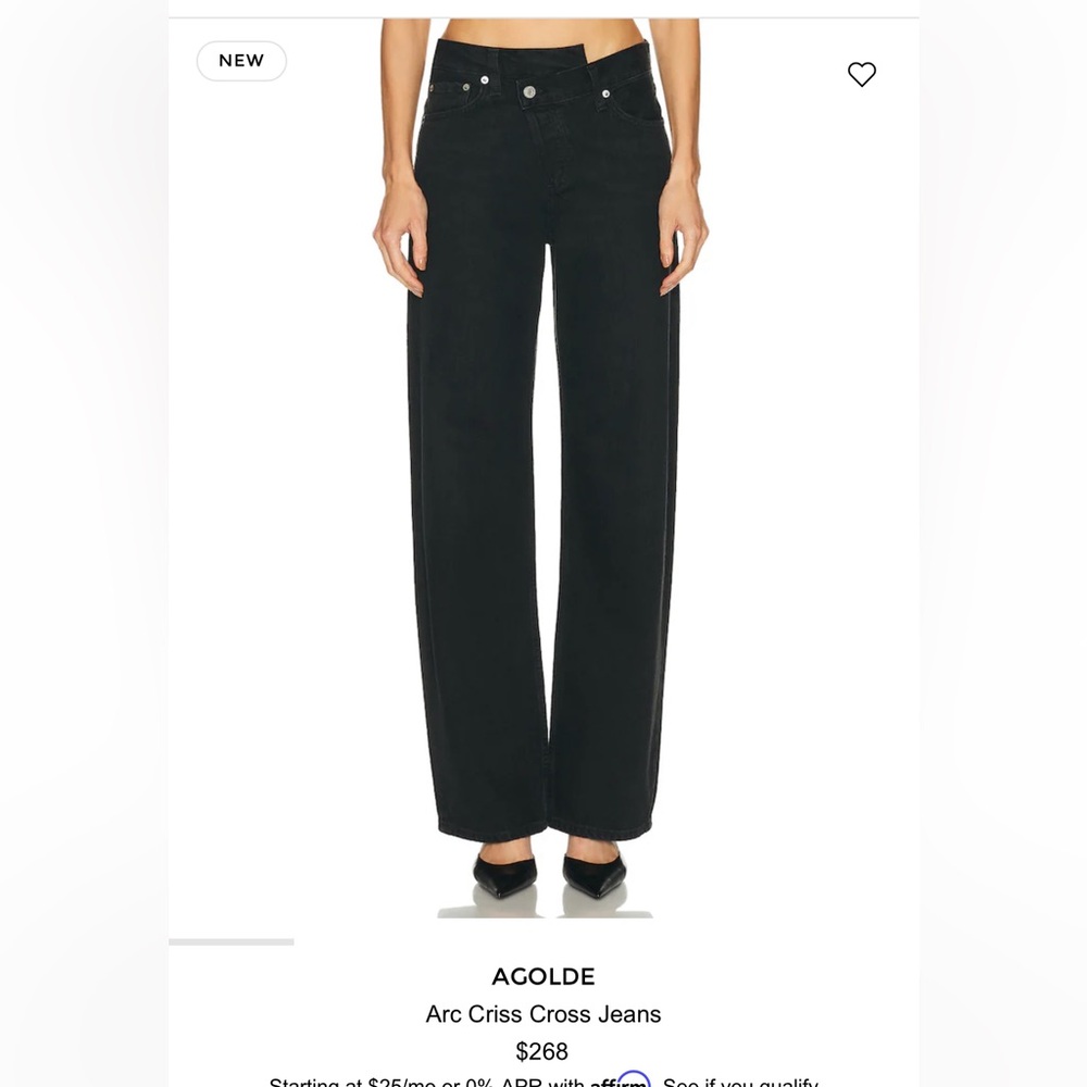 Agolde ARC CRISS CROSS Denim Jeans - size 23